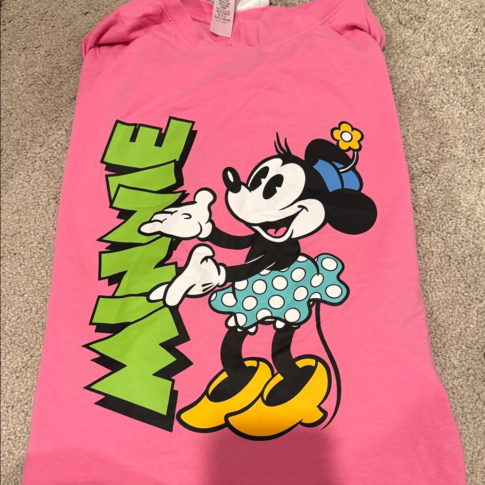 Minnie cropped pink tshirt